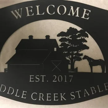 Metal Horse Sign ,horse Barn Sign, Metal Wall Art, Metal House Sign