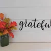 Grateful Sign, Rustic Word Sign, Rustic Wall Decor, Farmhouse Decor, Metal Wall Decor