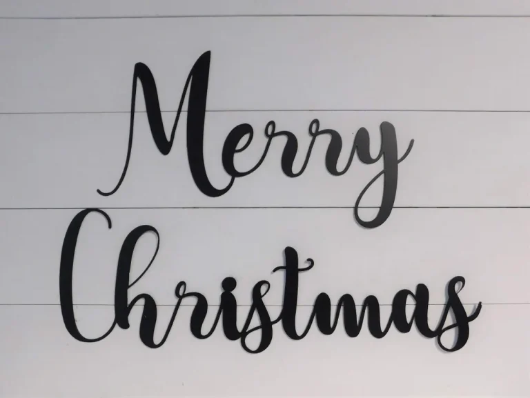 Merry Christmas Sign, Metal Merry Christmas Sign, Farmhouse Decor, Christmas Sign, Christmas Decor