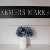 Farmers Market Sign, Metal Farmers Market Sign, Rustic Word Art Sign, Farmhouse Decor