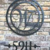 Metal Monogram , Black Textured Baked On Finish, Monogram , Laser Cut Monogram, Metal Wall Art, Metal House Sign