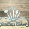 Personalized Kitchen Sign, Grandma's Kitchen, Mom's Kitchen, Metal Wall Art, Custom Gift For Women, Grandma, Mom, Sister's Kitchen Gift