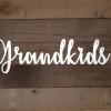 Metal Grandkids Sign, Grandkids Wall Hanging, Grandparents Gift, Grandchildren Sign, Grandkids Word Art, Grandkids Picture Gallery Wall