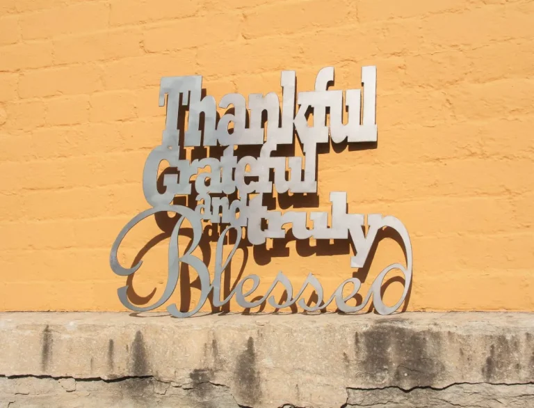 Metal Word Sign, Thankful Grateful And Truly Blessed, Home Decor, Wall Art, Christmas Gift