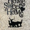 Home & Deer Metal Art, Metal Art, Metal Wall Art, Metal Wall Decor, Metal Art Wall Decor, Home Sign, Deer, Deer Lover Gift, Hunter Gift