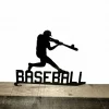 Baseball Sign, Metal Wall Art, Baseball Player Bedroom Decor, Kids Room Metal Sports Sign, Gift For Son, Grandson, Husband Or Boyfriend