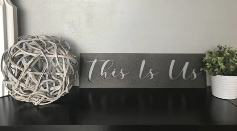 This Is Us Metal Art Verse Wall Decor, Cut Metal Sign, Wall Metal Art