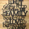 Lord Bless The Food Before Us, Metal Sign, Cut Metal Sign, Wall Metal Sign