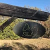 Oval Metal Sign ,personalized Metal Sign, Personal Door Sign, Perfect Christmas Gift, Metal Wall Art, Metal House Sign