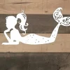 Mermaid Metal Sign, Mermaid Tail Art, Mermaid Decor For Girls Room, Ocean Life Bathroom Decor, Mermaid For The Nursery, Mermaid Gifts