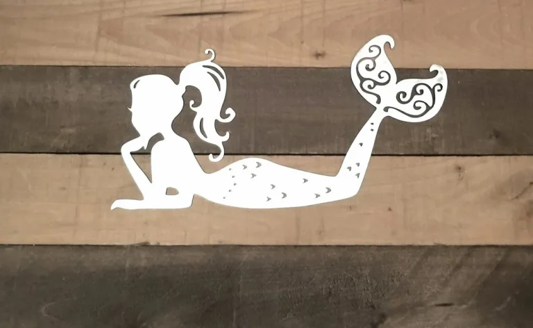 Mermaid Metal Sign, Mermaid Tail Art, Mermaid Decor For Girls Room, Ocean Life Bathroom Decor, Mermaid For The Nursery, Mermaid Gifts