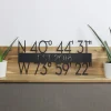 Gps Coordinates Sign, Latitude Longitude Signs, Wedding Gift, Housewarming Gift, Realtor Closing Gift, Iron Anniversary Gift