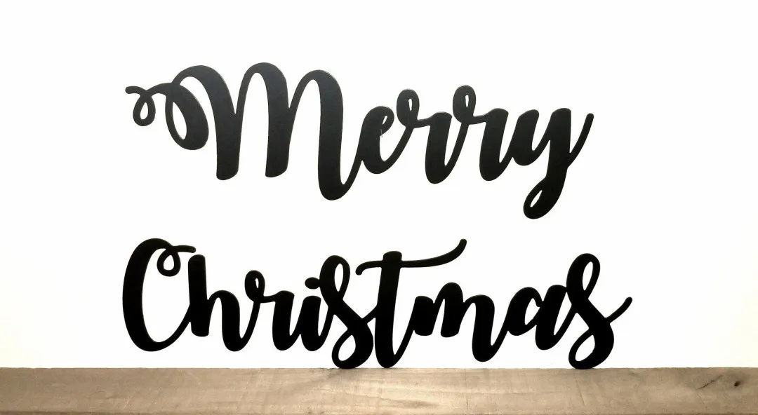 il_fullxfull.1701950641_tvps_1024x1024_2x_a2c60bc6-ce25-4557-b8a8-3b04c0e600a1.webp Merry Christmas Metal Sign - Merry Christmas Words Metal Wall Art - Christmas And Holiday Decor - Farmhouse Christmas Sign - Script Words