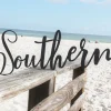 Southern Wall Decor, Southern Metal Word Art, Southern Charm Word Sign, Southern Outdoor Sign, Southern Home Decor