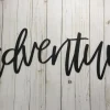 Adventure Metal Sign, Metal Wall Art, Housewarming Gift, Metal Words, Adventure Sign