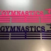 Gymnastics- Medal Hanger Holder Display Rack 3 Rung, Cut Metal Sign, Metal Wall Art