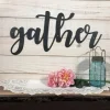 Large Metal Gather Sign - Metal Wall Words - Metal Wall Decor - Modern Farmhouse Signs - 48 Inch