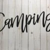 Camping Metal Sign, Metal Wall Art, Housewarming Gift, Metal Words, Camping Sign