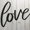 Love Metal Sign, Farmhouse Decor, Metal Wall Art, Housewarming Gift, Metal Words, Love Sign, Valentine Decor, Wedding Gift