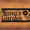 Nana's Garden Metal Art, Outdoor Metal Art, Garden Metal Art, Garden Sign, Outdoor Home Decor, Nana's Garden Sign, Garden Home Decor