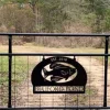 Metal Fish Sign With Crappie Fish, Metal Wall Art, Metal House Sign
