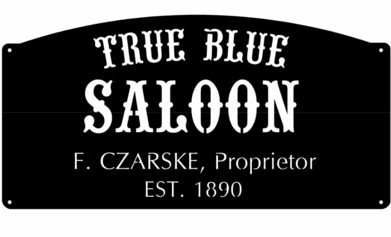 Saloon Sign, Metal Saloon Sign, Laser Cut Metal Saloon Sign, Metal Wall Art, Metal House Sign