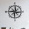 Nautical Compass -metal Wall Art, Metal Compass, North Arrow Metal Art, Housewarming Gifts, Christmas Gifts, Gifts For Him, Kompass Wall Art