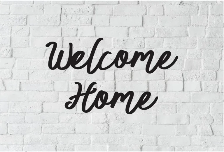 Welcome Home Metal Art, Welcome Home Decor, Metal Wall Art, Welcome Home Wall Decor, Welcome Home Home Decor, Metal Home Decor