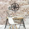 Nautical Compass -metal Wall Art, Metal Compass, North Arrow Metal Art, Housewarming Gifts, Christmas Gifts, Gifts For Him, Kompass Wall Art