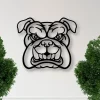 Bulldog Metal Wall Art, Bulldogs Metal Sign, Bulldogs Door Hanger, Dog Metal Art, Bulldog Fans, Metal Decor,english Bulldog Art, Metal Signs