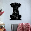 Dog Lovers Metal Wall Art, Metal Dog Home Decor, Dog Metal Wall Hanging, Metal Sign, Dog Mom, Pet Sign, All You Need Is Love Sign