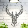Deer Metal Wall Art, Geometric Deer Head, Metal Wall Decor, Man Cave Wall Art, Buck Wall Art, Man Cave Decor, Wall Art For Men, Gift For Men