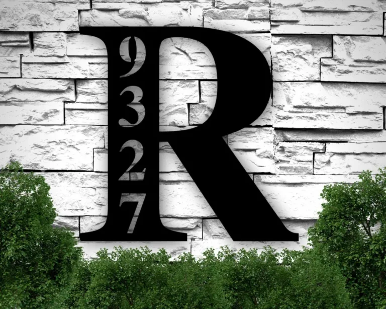 Metal House Numbers, House Number Plaque, Metal Address Numbers, Address Plaque, Front Porch Decor, Porch Signs, Metal Signs