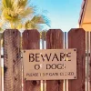 Metal Beware Of Dogs Keep Gate Closed Sign With Powder Coat Finish, Metal Wall Art, Metal House Sign