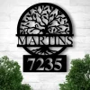 Tree Of Life Address Sign, Tree Of Life Metal Sign, Family Name Address Sign, Tree Of Life Sign, Tree Sign