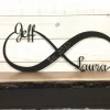 Infinity Sign, Family Established Name Sign, Unique Wedding Gift For Couple,