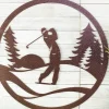 Golf Metal Wall Art, Fathers Day Gift, Golf Decor, Metal Sign, Outdoor Sign, Golfer Gift, Golf Gift, Laser Cut Steel