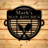Personalized Bbq Sign, Grilling Gifts Signs Personalized, Outdoor Kitchen Metal Sign,grill Gifts For Dad Personalized Metal Sign For Outdoor