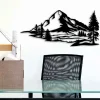 Mountain Wall Art, Mountain Office Decor, Metal Mountain Sign, Mountain Art, Mountain Range, Metal Outdoor Signs, Office Wall Art Mountains