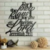 Jeremiah 29:11 For I Know The Plans I Have For You Metal Verse Wall Hang Decor, Cut Metal Sign, Wall Metal Art