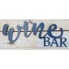 Wine Bar Script Metal Sign - Home Wine Bar Sign - Black Metal Wall Decor - Housewarming Gift