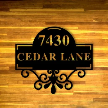 Custom Address Sign, Front Porch Decor, Metal House Numbers, Metal Address Plaque, Metal Address Sign, Porch Signs, Metal Signs