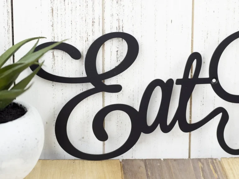 Eat Pray Love Metal Sign, Kitchen Decor, Family Sign, Metal Wall Art, Wall Hanging, Metal Wall Decor, Sign, Wall Art