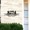 Metal Address Sign For House, Address Number Sign, Metal Address Plaque, House Numbers Sign, Decorative Address Sign, Front Porch Decor Sign