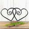 Hearts Metal Wall Art - Black, Metal Wall Art, Home Decor, Decorative Wall Art, Wall Decor, Wall Art, Heart