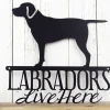 Labrador Metal Wall Art, Lab, Labrador Retriever, Metal Sign, Outdoor Wall Art, Wall Hanging, Gift, Metal