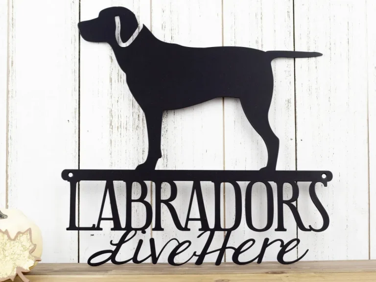 Labrador Metal Wall Art, Lab, Labrador Retriever, Metal Sign, Outdoor Wall Art, Wall Hanging, Gift, Metal