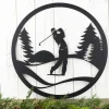 Golfer Metal Wall Decor, Gift For Him, Golf Gift, Golfer Gift, Wall Hanging, Outdoor, Sign, Wall Art, Fathers Day Gift