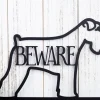 Miniature Schnauzers Live Here Metal Sign - Black, Schnauzer, Signs, Metal Wall Art, Outdoor Metal Sign, Beware Dog