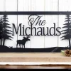 Custom Name Metal Sign, Family Name, Personalized Sign, Outdoor Sign, Name Sign, Metal Wall Art, Family Sign, Moose